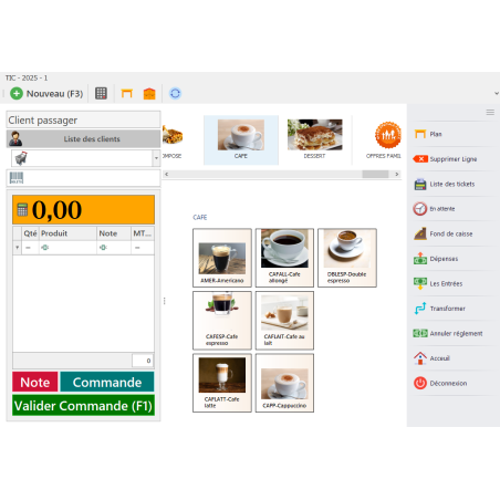 Logiciel Phoenix café resto
