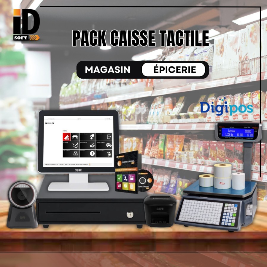 pack caisse tactile magasin / épicerie