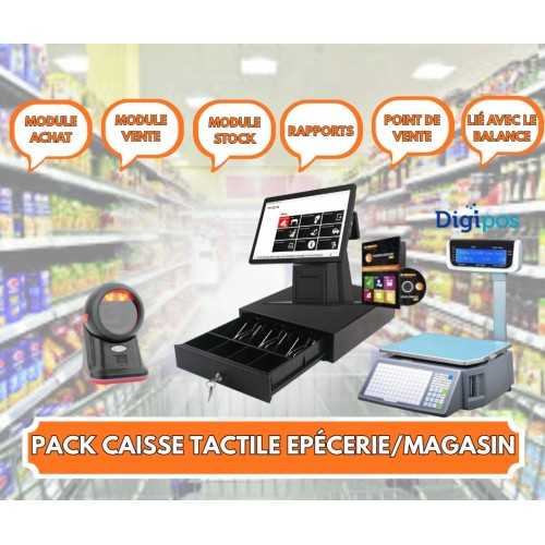 Pack épicerie avec balance DIGIPOS + SCANNER CODE BARRE