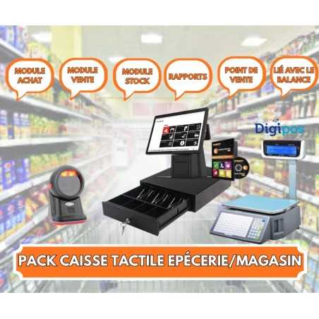 Pack épicerie avec balance DIGIPOS + SCANNER CODE BARRE