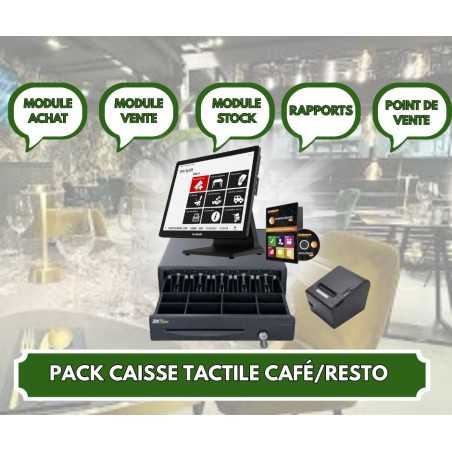 PACK CAISSE TACTILE CAFE + IMPRIMANTE