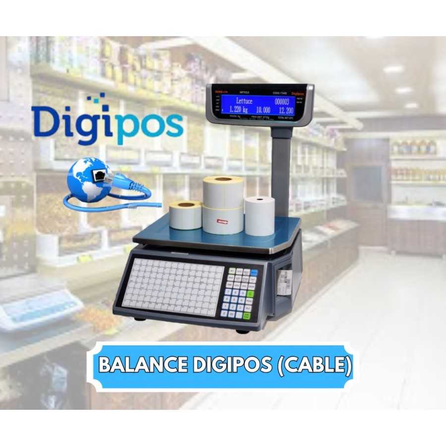 Balance avec code-barres DIGIPOS Réseau GD1100
