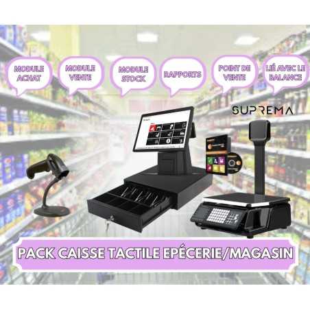 PACK CAISSE TACTILE EPICERIE BALANCE SUPREMA + DOUCHETTE 2D